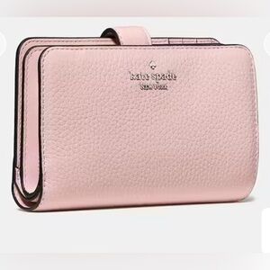 Kate Spade Pebbles Leather Wallet in Tutu pink, medium NWT